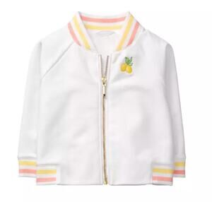 Janie and Jack Lemon Bomber Jacket Sz 12-18 mo